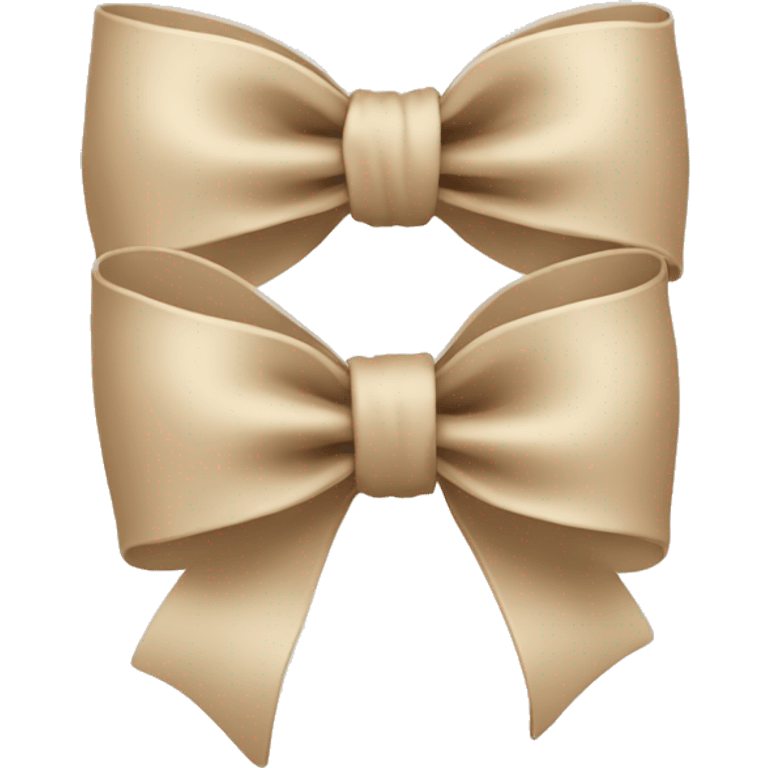 bow beige emoji