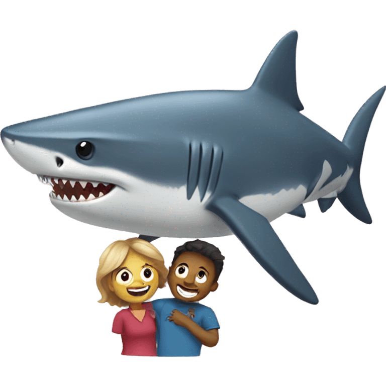 Shark with a mom emoji