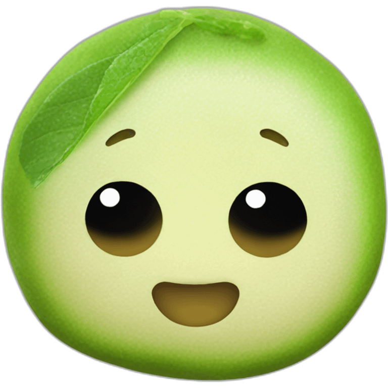 green tea mochi emoji