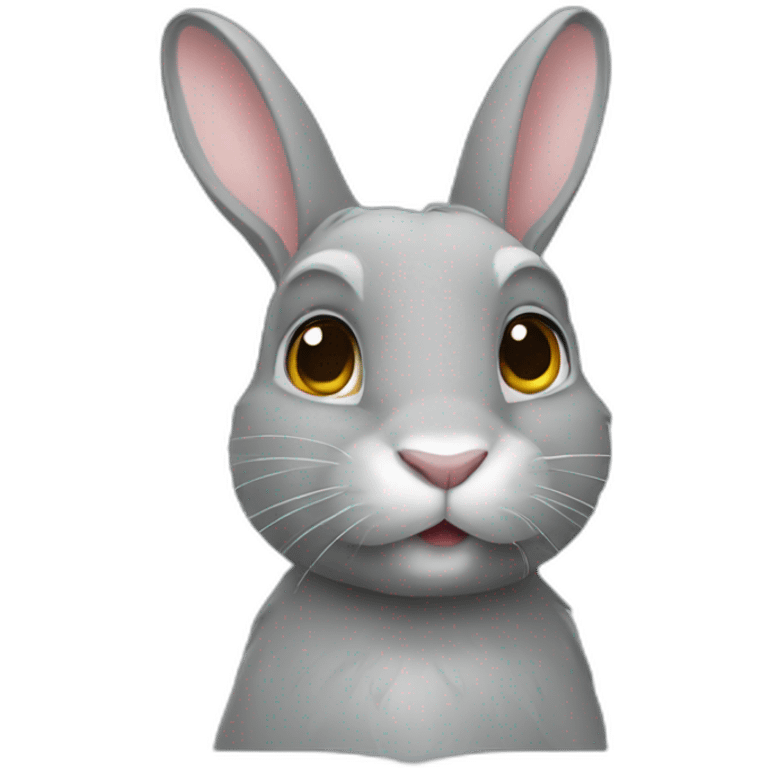 Lapin gris emoji