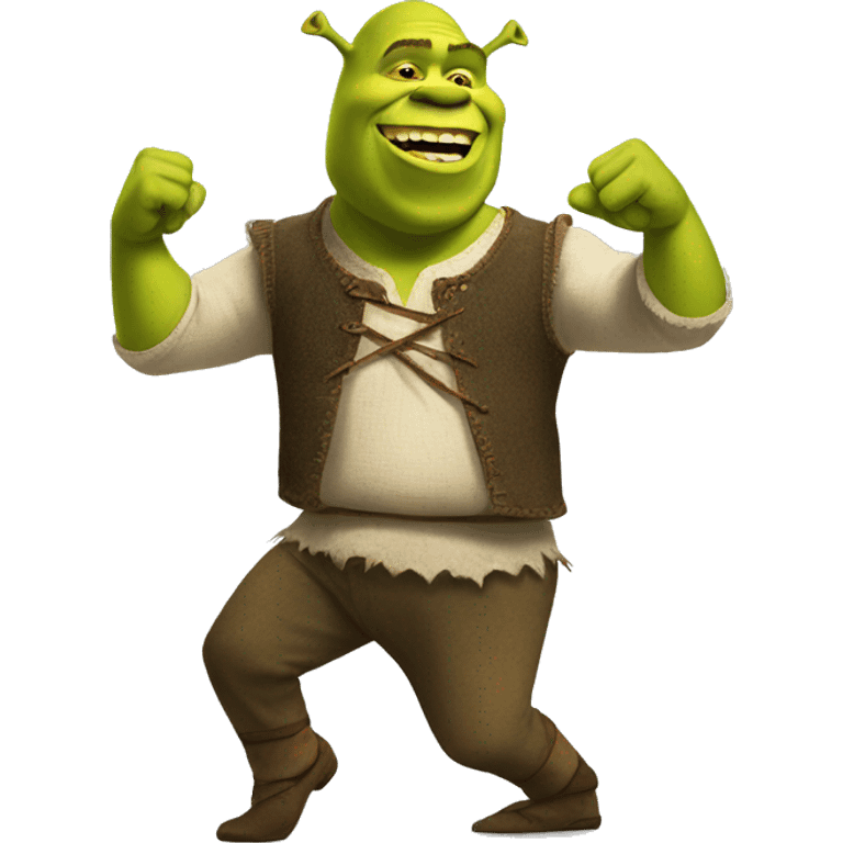 Shrek dancing emoji