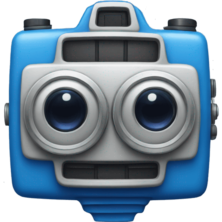 Blue camera emoji