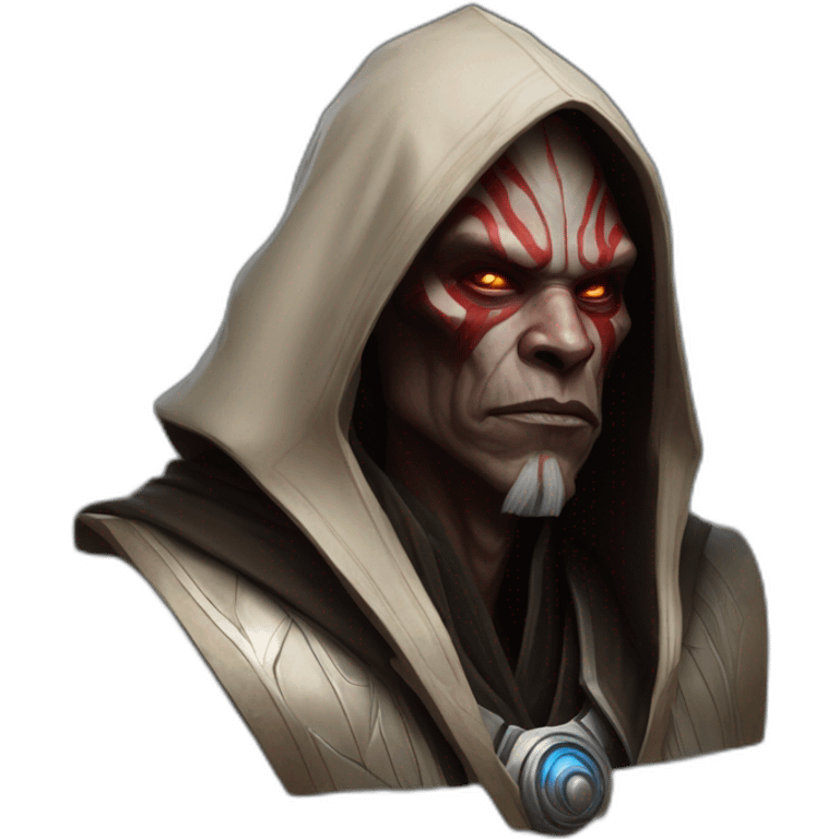 hyperrealist sith jedi in world of warcraft emoji