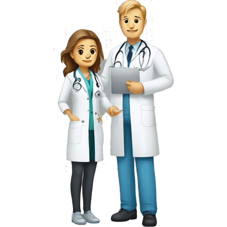 doctor and patient emoji