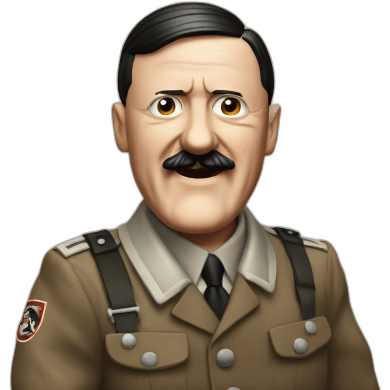 adolf hitler enjoying bbq emoji