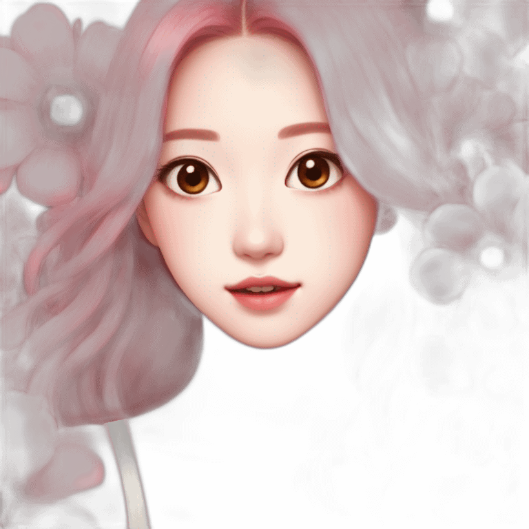 jisoo blackpink flower red emoji