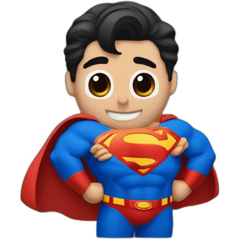 superman with mario face emoji