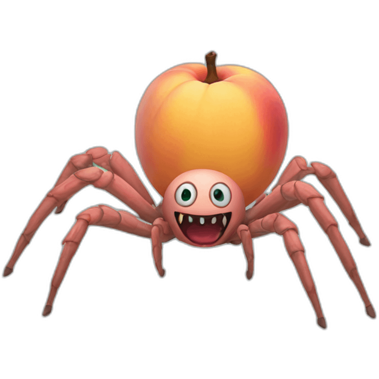 scary-spider-peach emoji