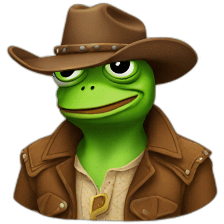 cowboy pepe the frog emoji