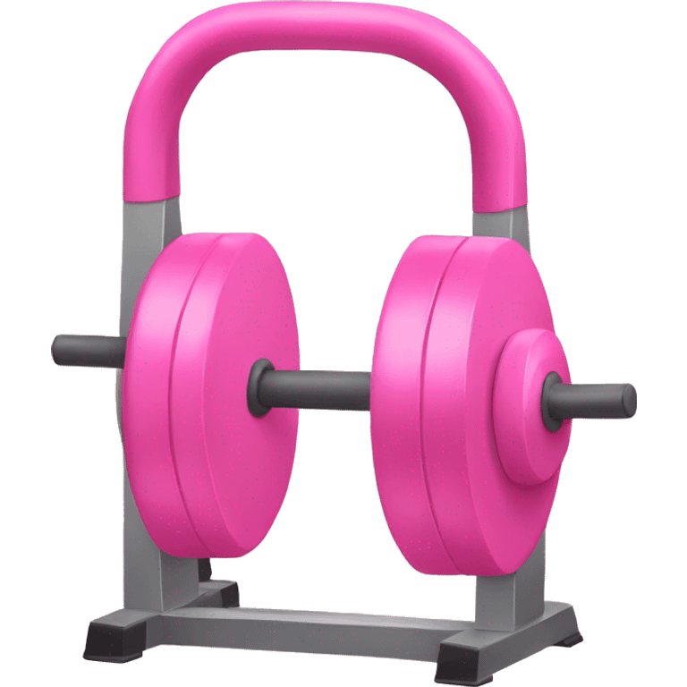 pink weight gym emoji