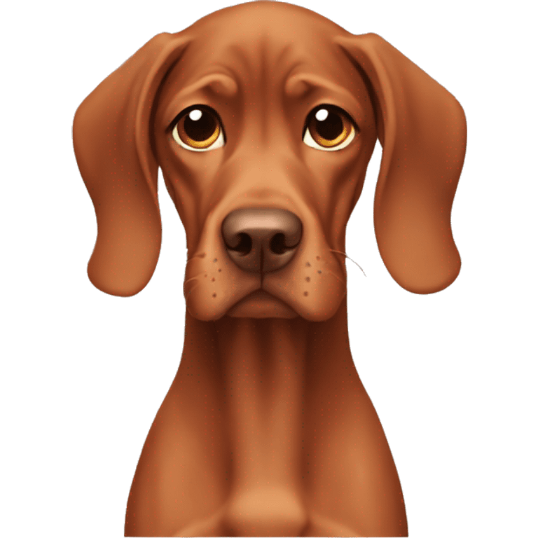 Sad vizsla emoji