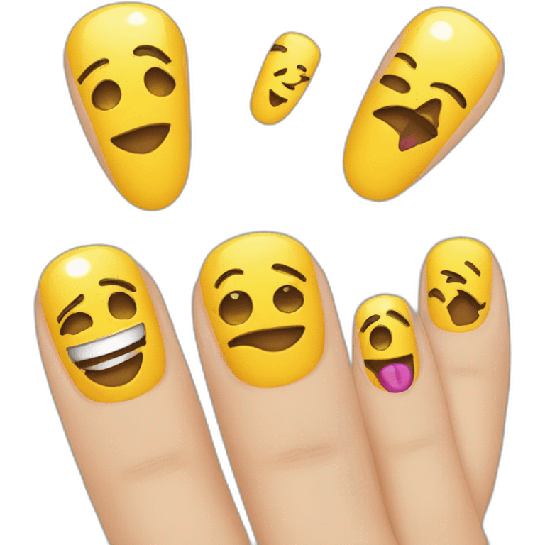 Emojis que diga Yaneidy Nails Art emoji