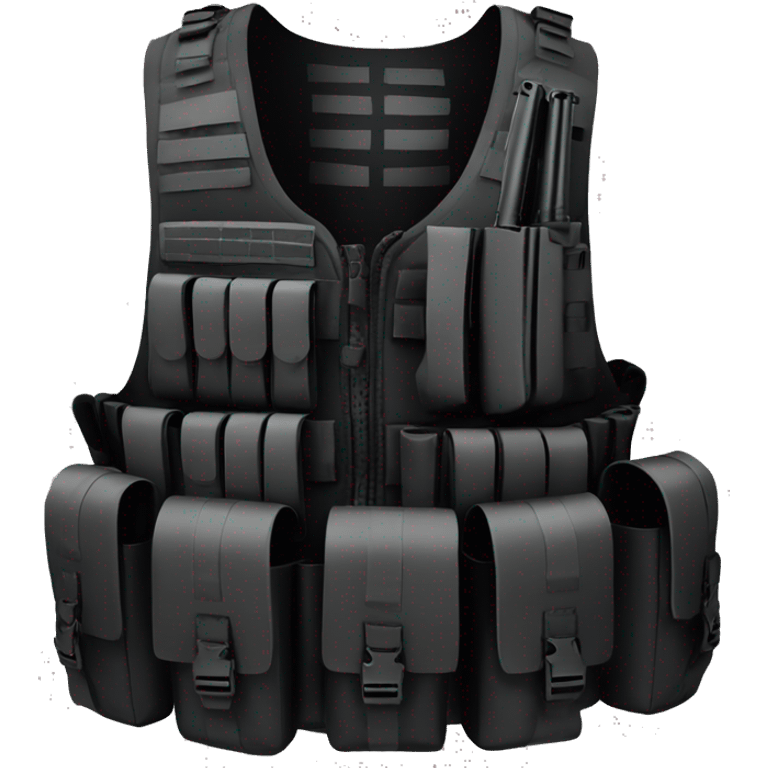 all black CS tactical vest emoji