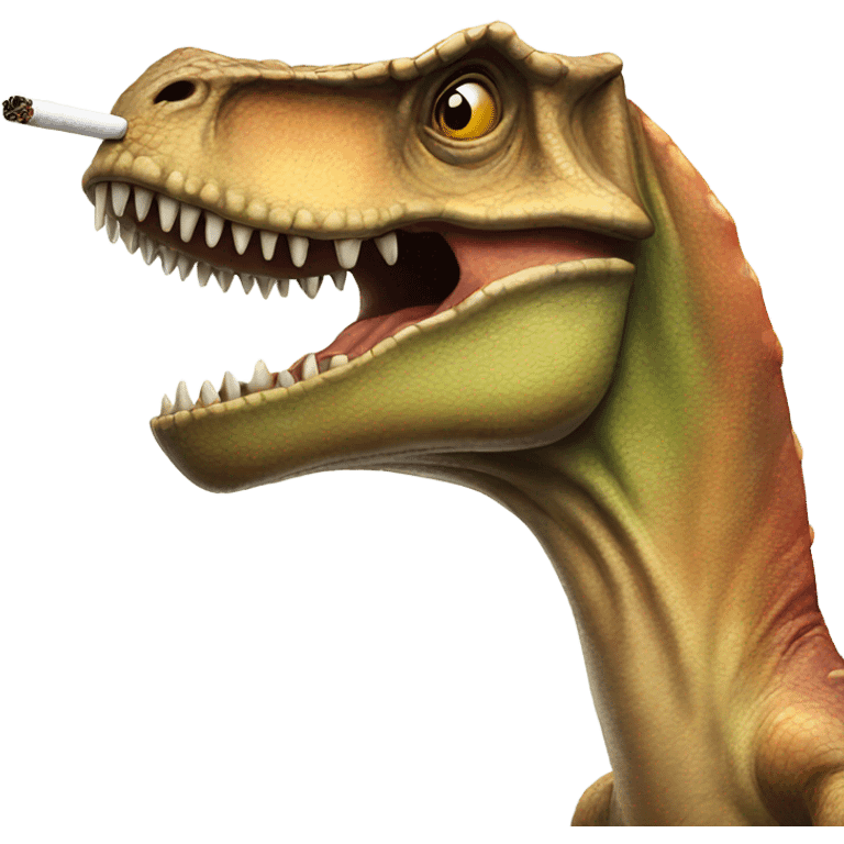 dinosaur smoking emoji