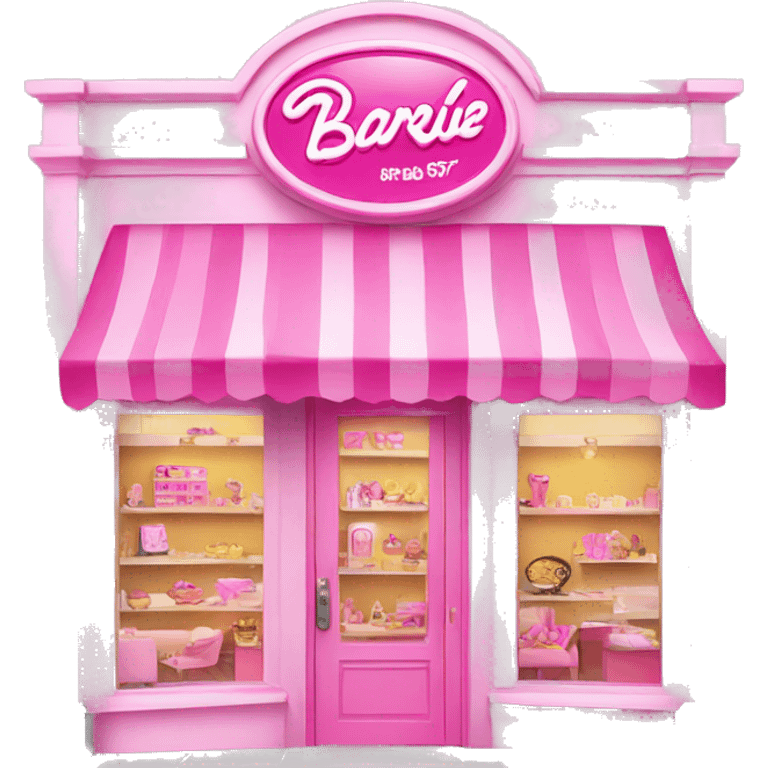 pink barbie shop emoji