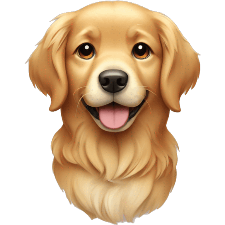 cute Dog Golden retriever emoji