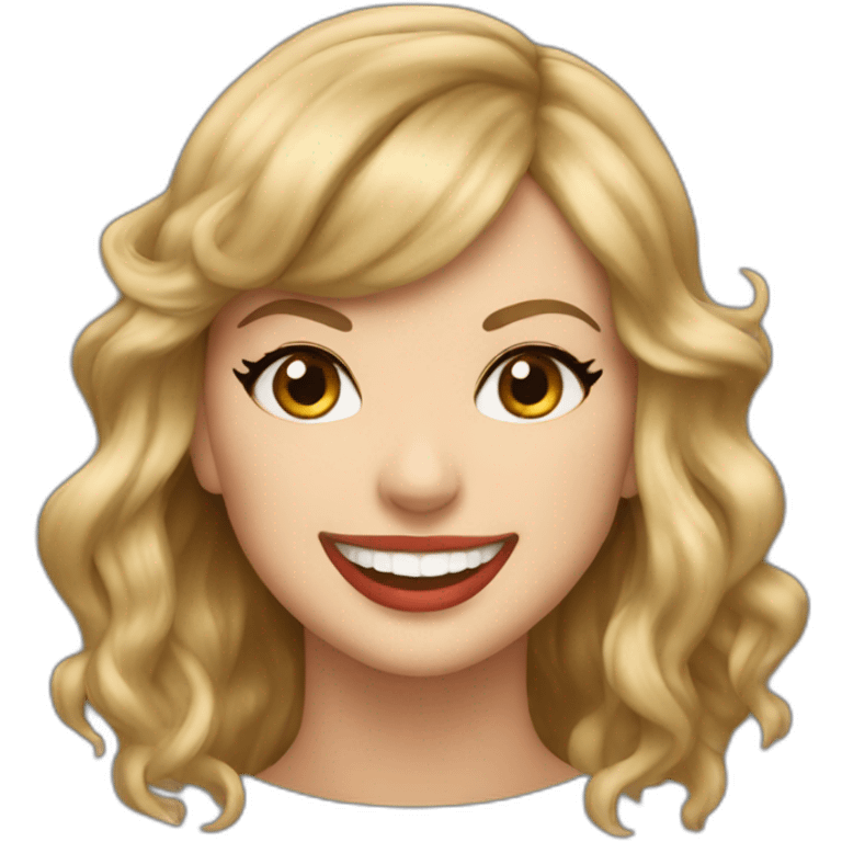 Taylor Swift grinning emoji