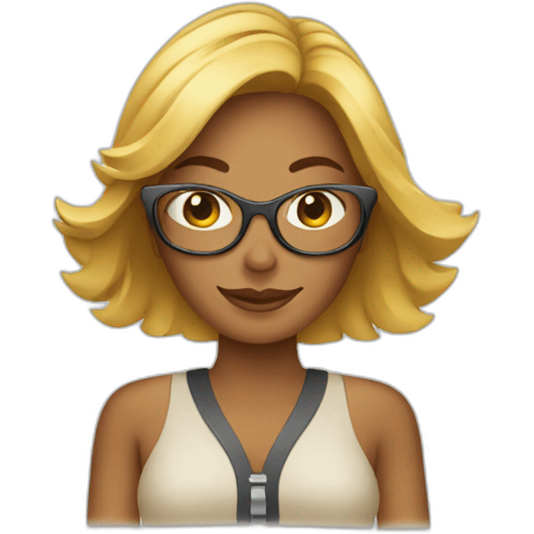 women in vacations for business emoji