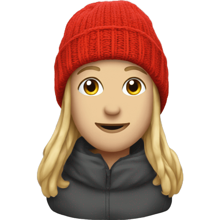 red knit beanie (just the beanie) emoji