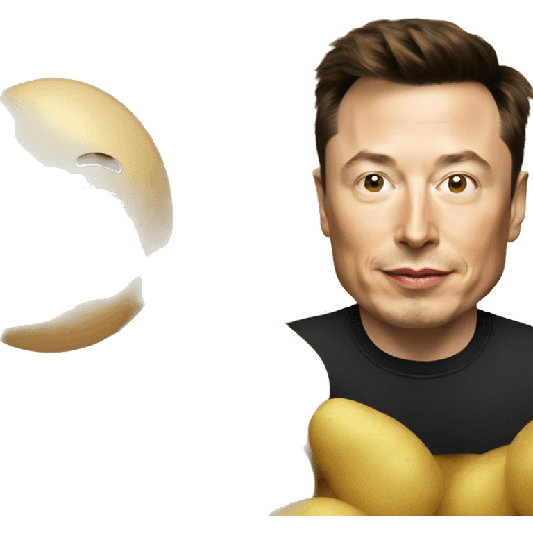 elon musk and potato emoji