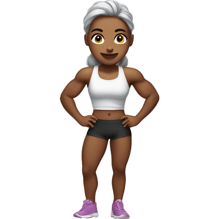 Muscu girl emoji