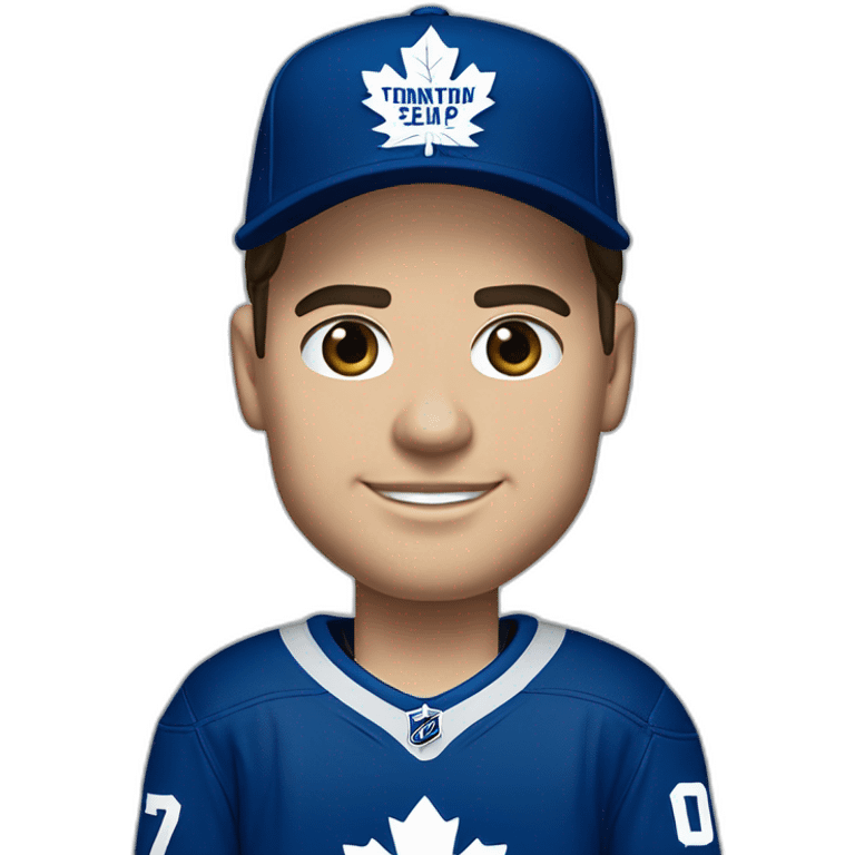 auston matthews avec le chandails de Toronto Maple leaf  emoji