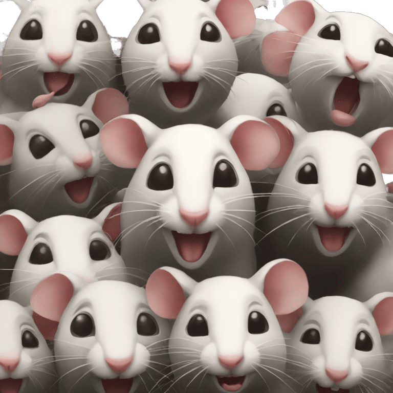 Group of rats emoji