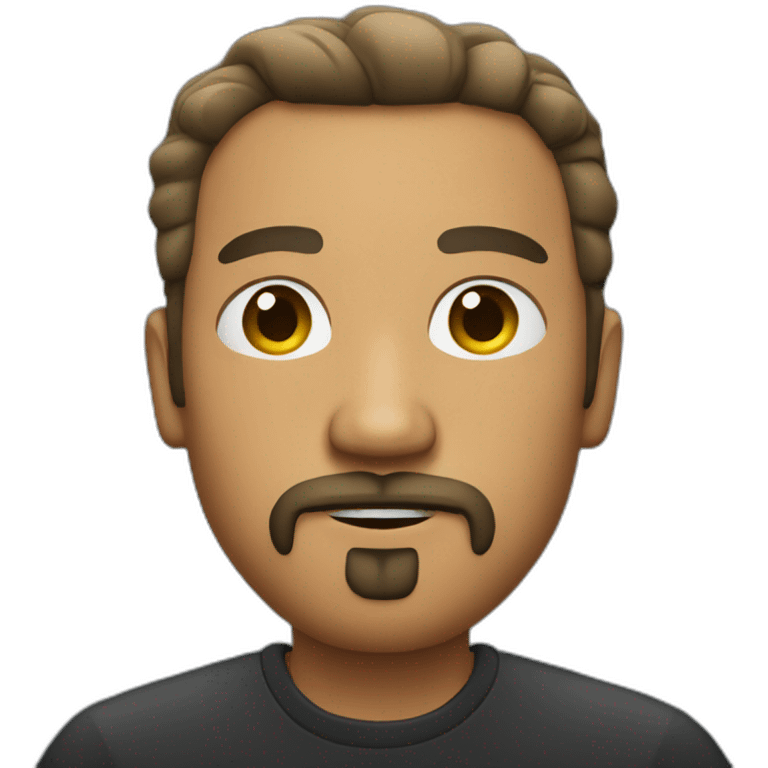 bold man with goatee emoji