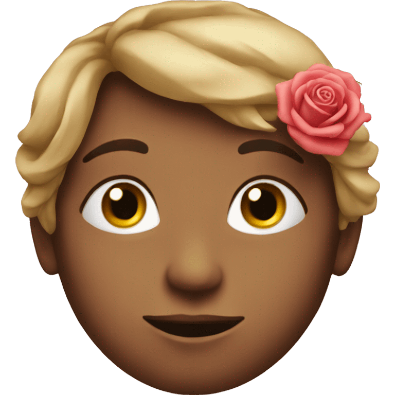 Face with rose emoji