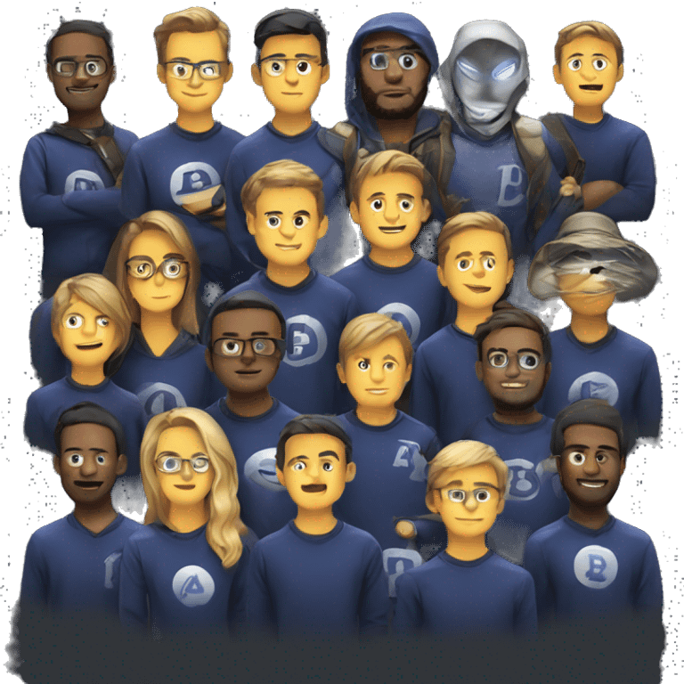 Crypto team night logo emoji