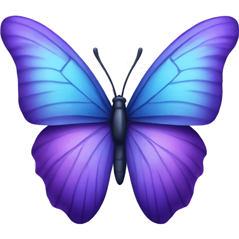 Blue and purple butterfly  emoji