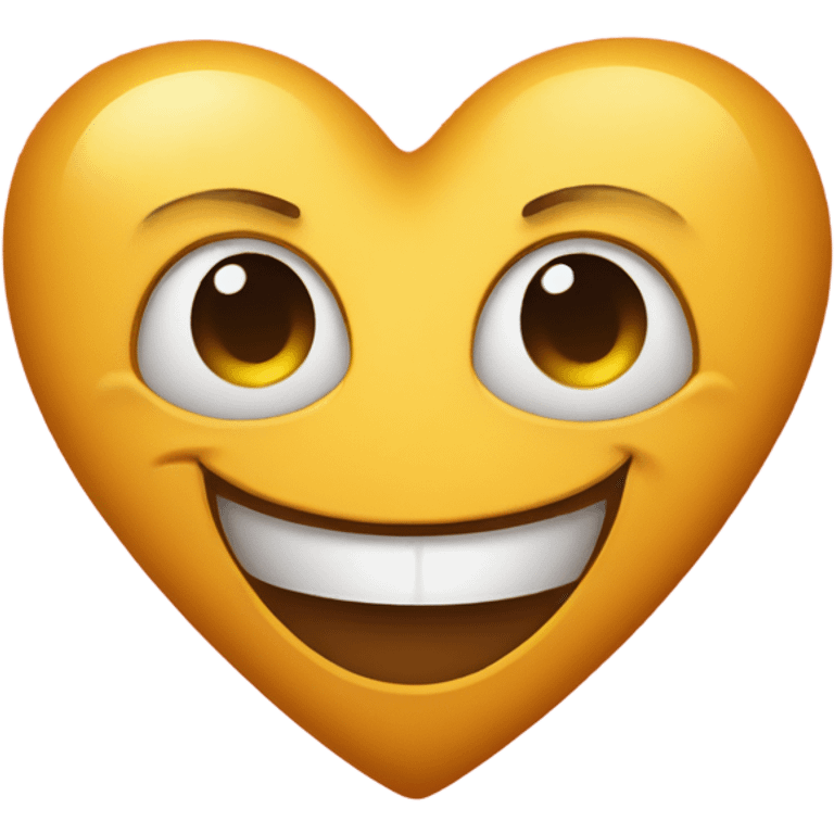 Smirking emoji on a heart emoji