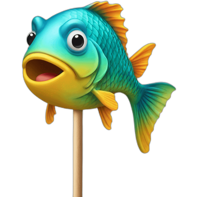 fish on a stick emoji