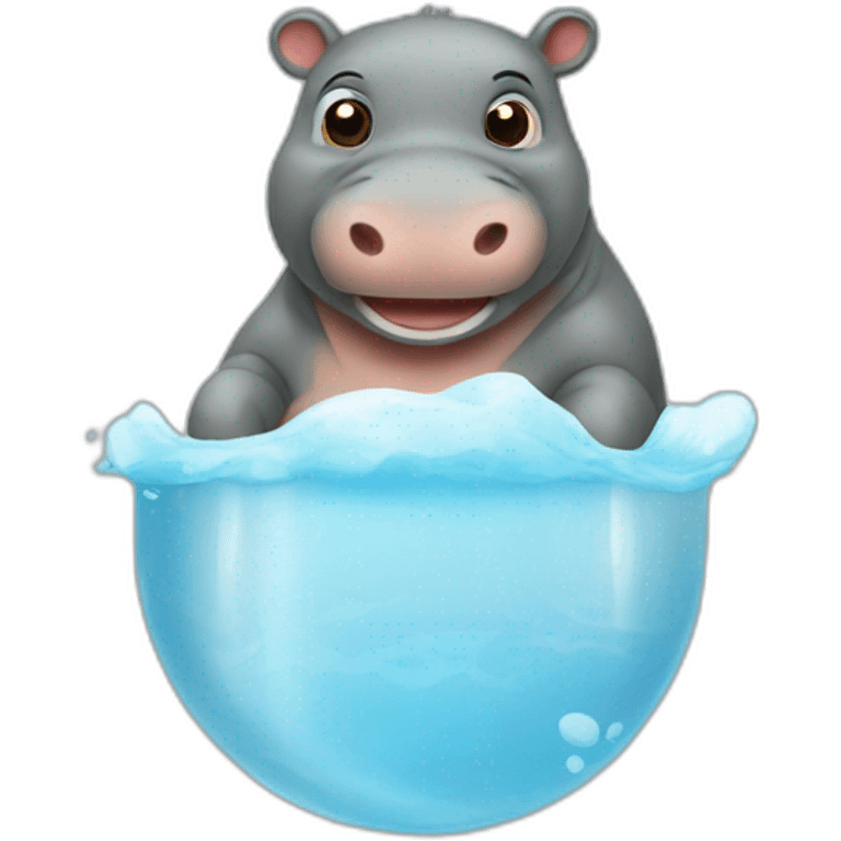 un hippopotame qui a le covid emoji