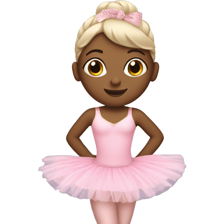 Ballerina with pink tutu emoji