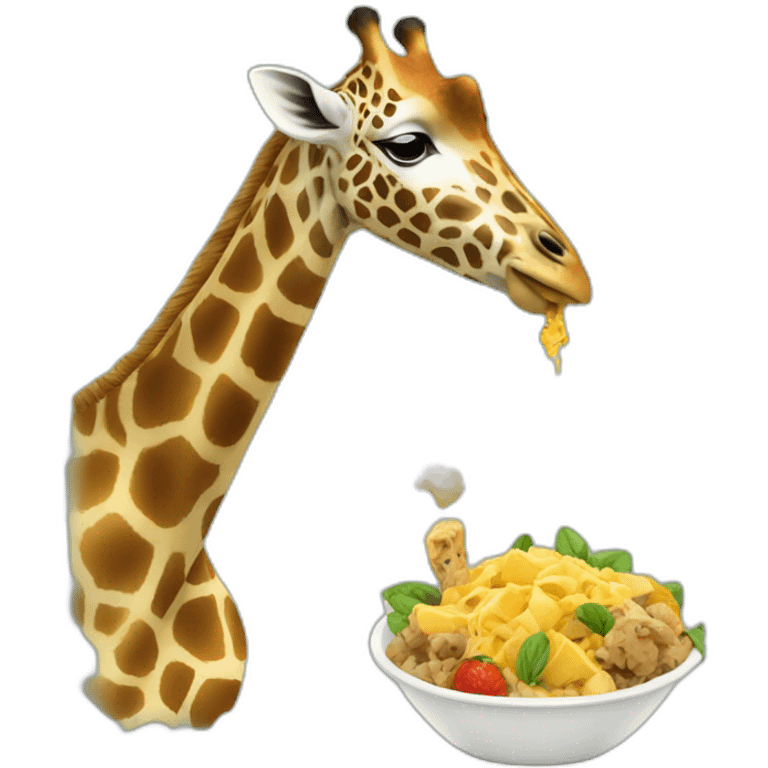 feeding a girafee emoji