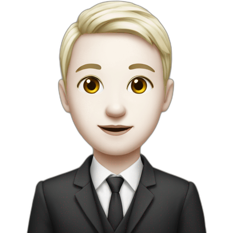 young member of parliament with white skin emoji