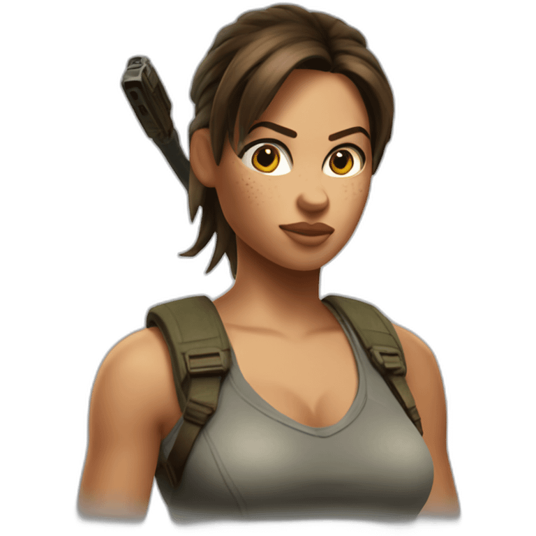 Lara Croft emoji