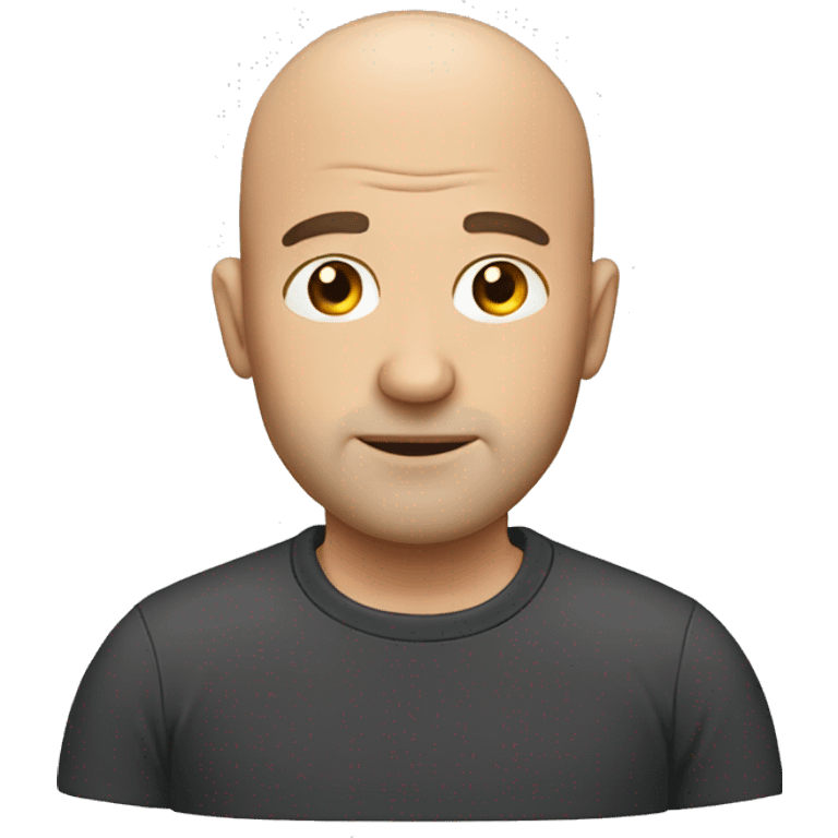 balding man emoji