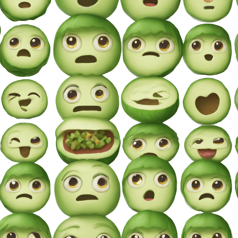 Momo  comiendo pepino emoji