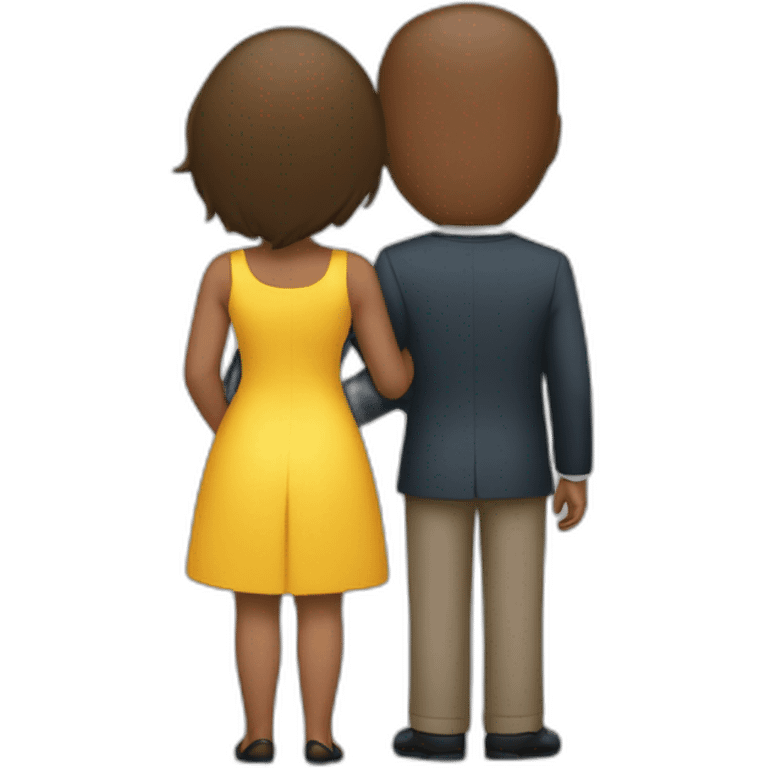 Un couple qui se touche les fesses emoji