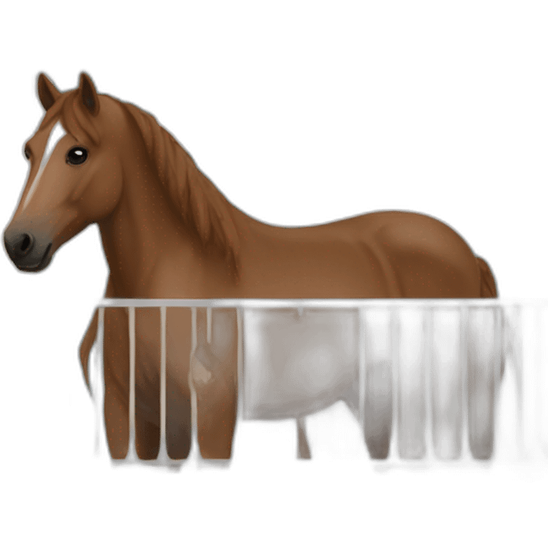 Horse on a balcony (juan) emoji