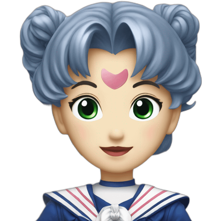 Sailor moon y niño plata emoji