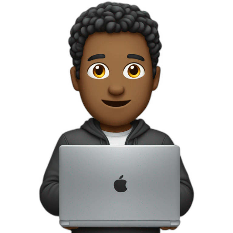 Guy with Laptop emoji