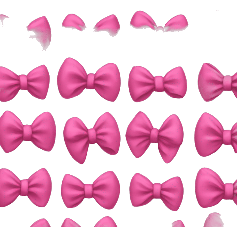 Pink bows emoji