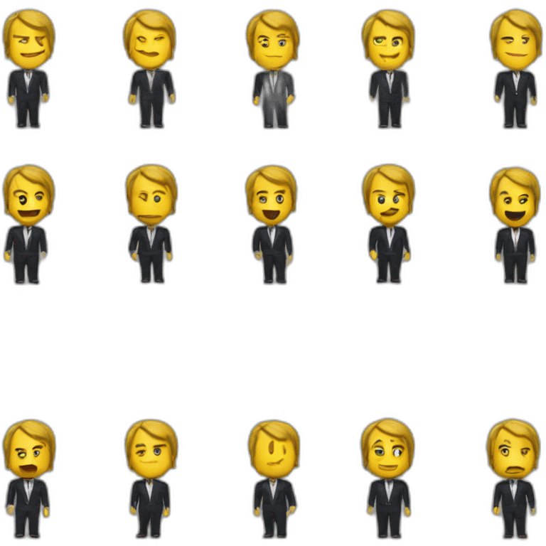 Macron playing at Roblox emoji