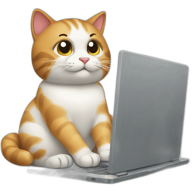 cat with laptop emoji