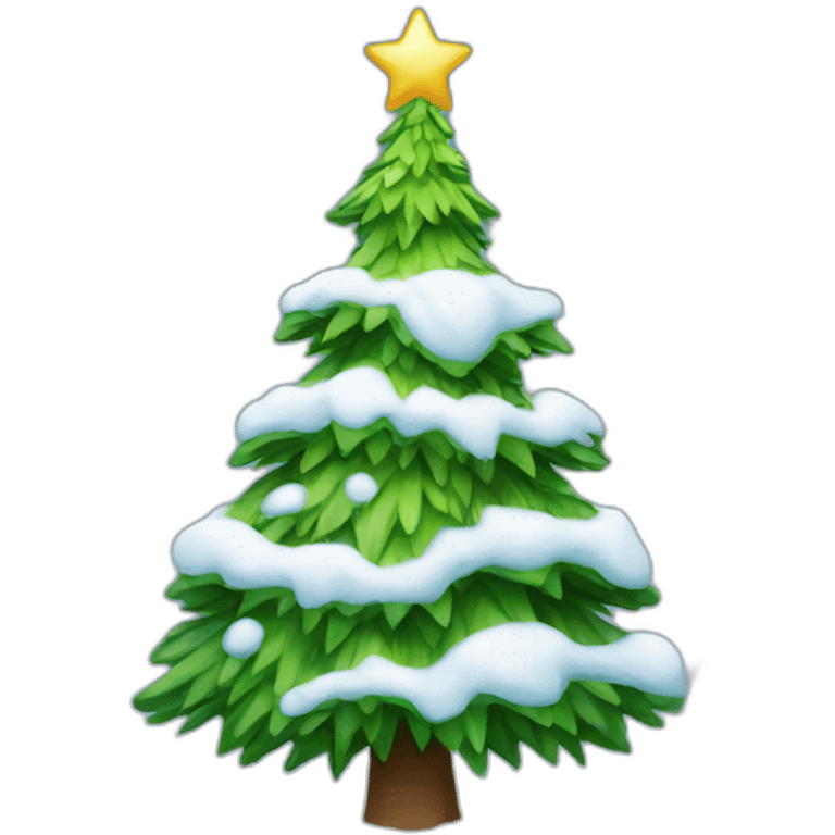 christmas tree snow emoji