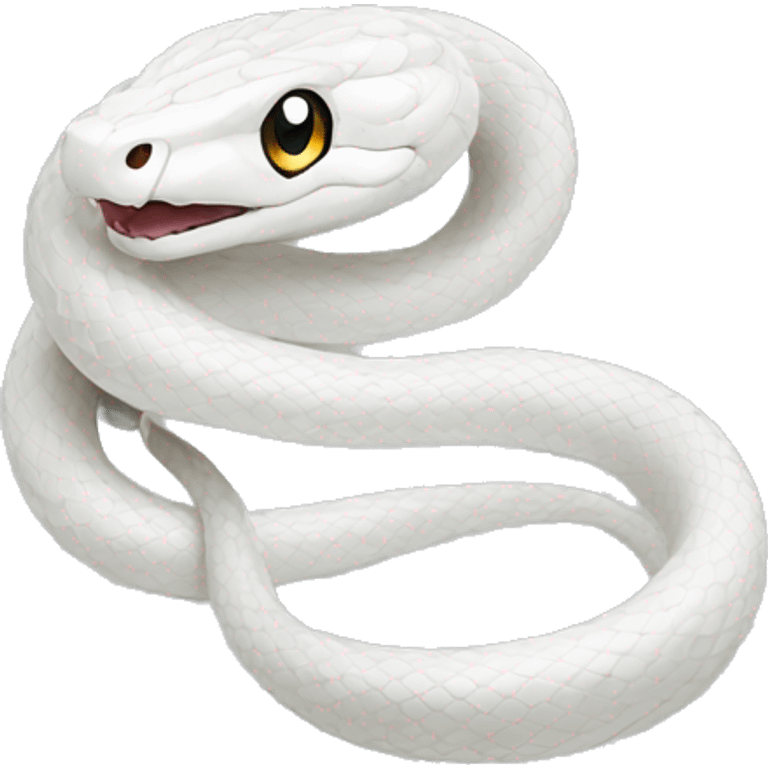 White snake with diamond  emoji