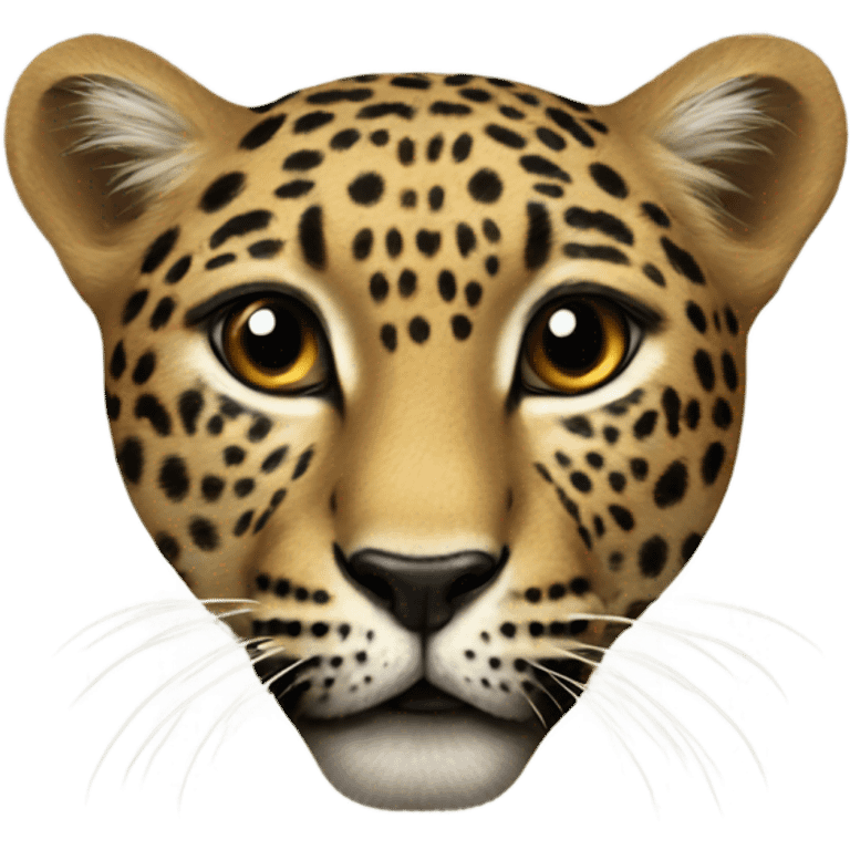 Leopard heart emoji